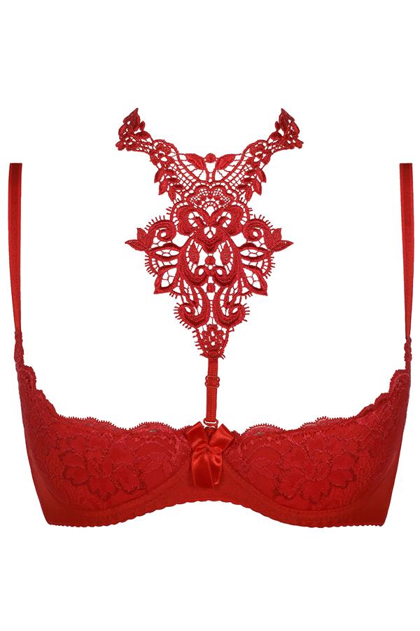 Redresse-seins rouge V-8251 - LUXURY ALLEY dessous