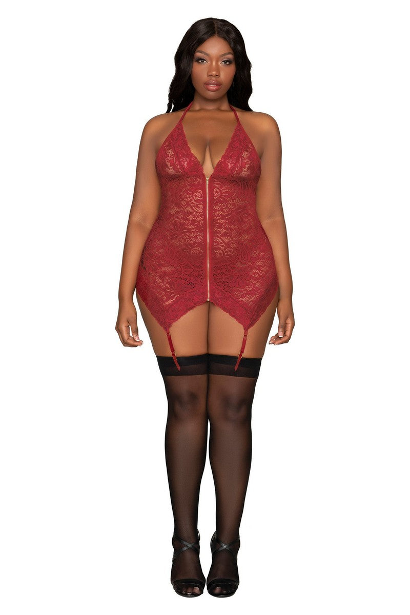 Nuisette Back Tie - LUXURY ALLEY dessous