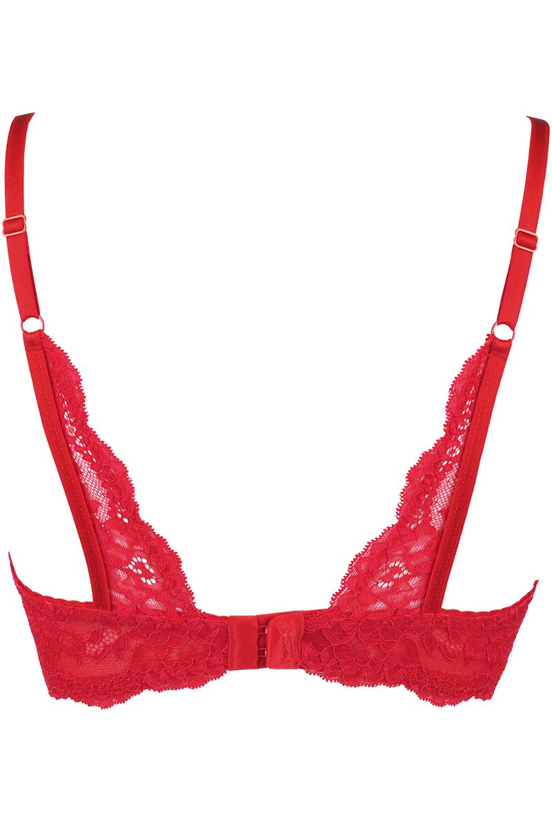 Redresse-seins rouge V-9801 - LUXURY ALLEY dessous