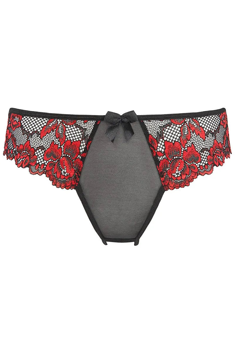 String à fleurs V-10018 - LUXURY ALLEY dessous