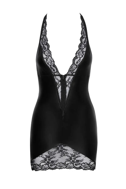 Mini-robe wetlook F283 - LUXURY ALLEY dessous