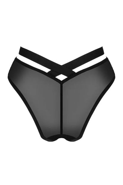 Pantie noire Brasica - LUXURY ALLEY dessous