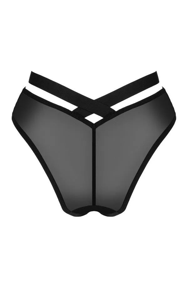 Pantie noire Brasica - LUXURY ALLEY dessous