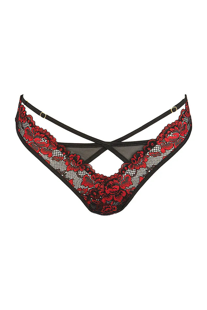 String fleurs V-10028 - LUXURY ALLEY dessous