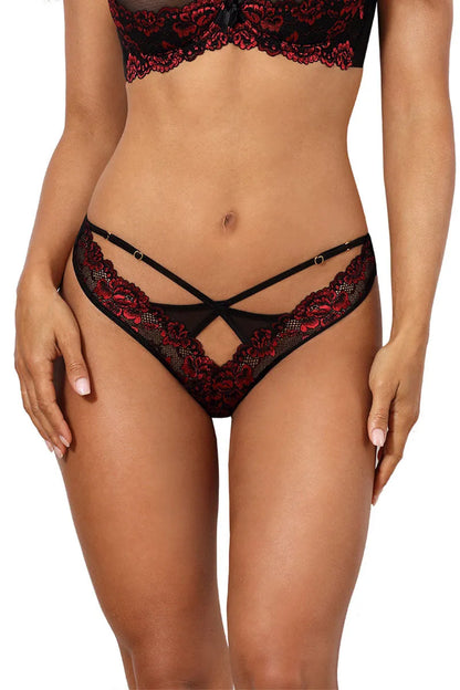 String fleurs V-10028 - LUXURY ALLEY dessous