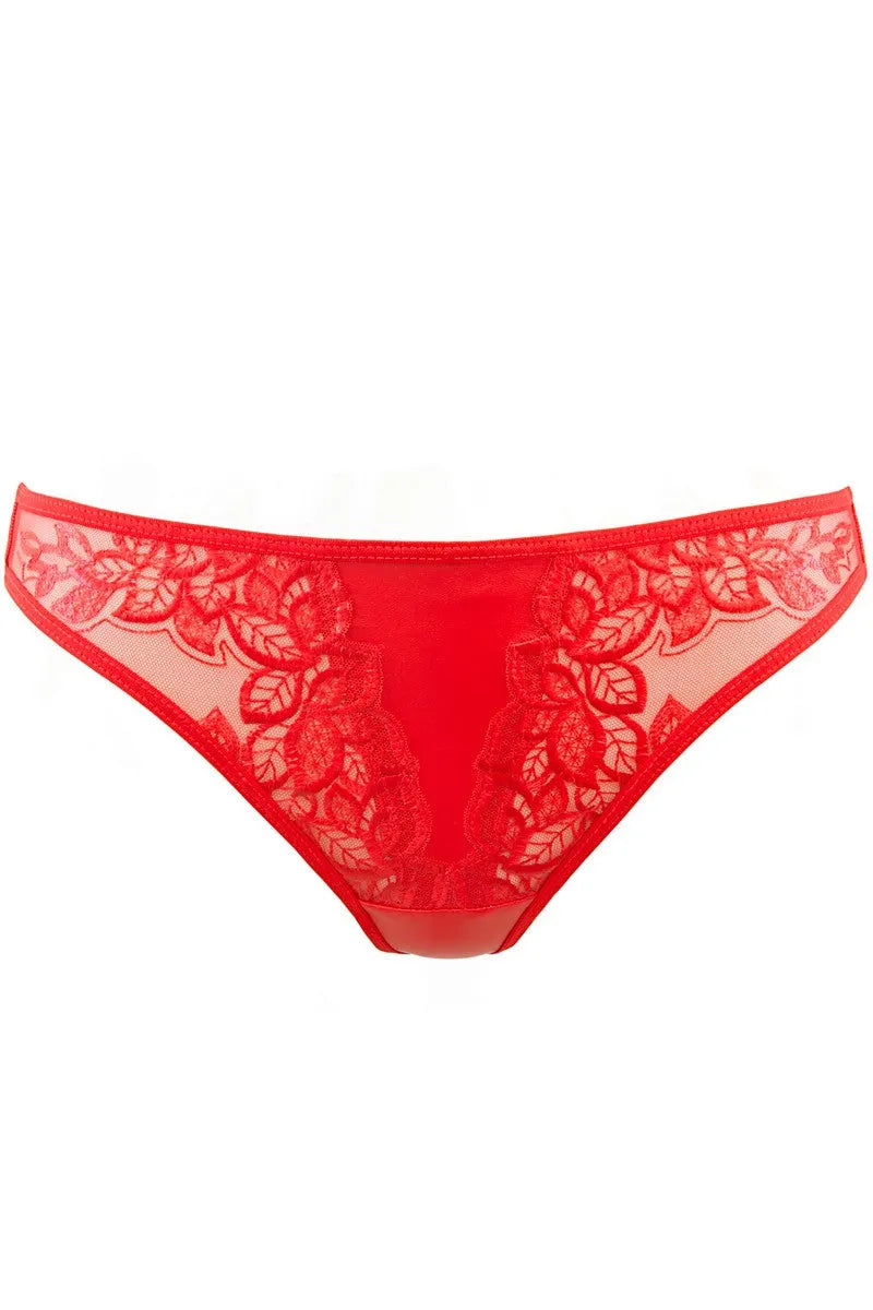 String rouge V-10078 - LUXURY ALLEY dessous