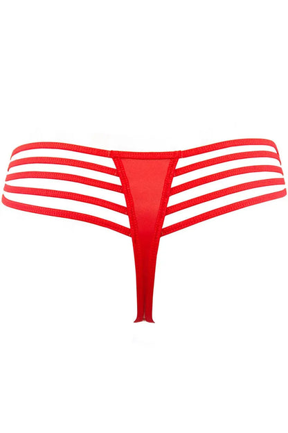 String rouge V-10078 - LUXURY ALLEY dessous