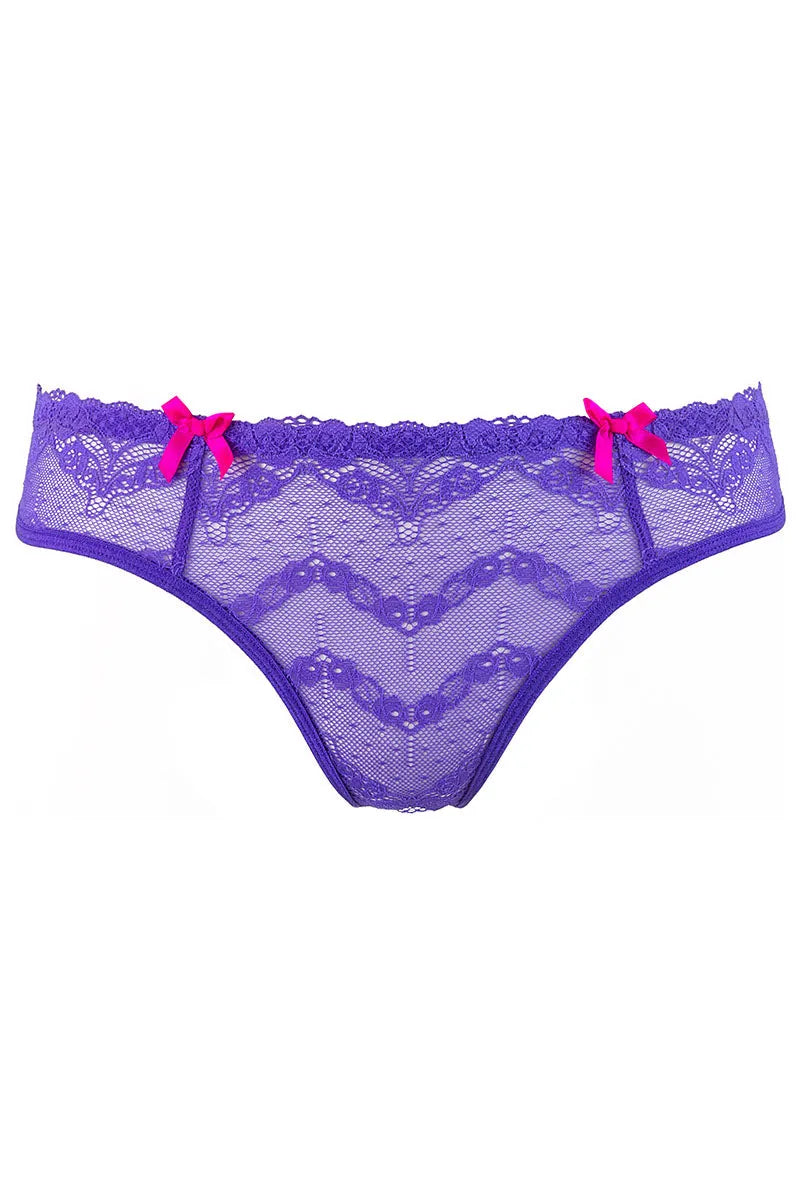 String violet V-9688 - LUXURY ALLEY dessous