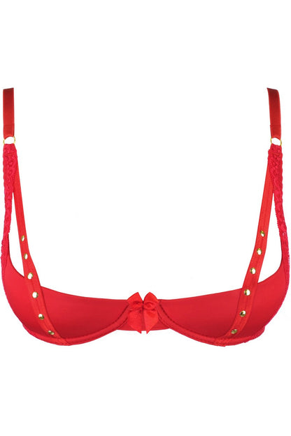 Redresse-seins rouge V-9771 - LUXURY ALLEY dessous
